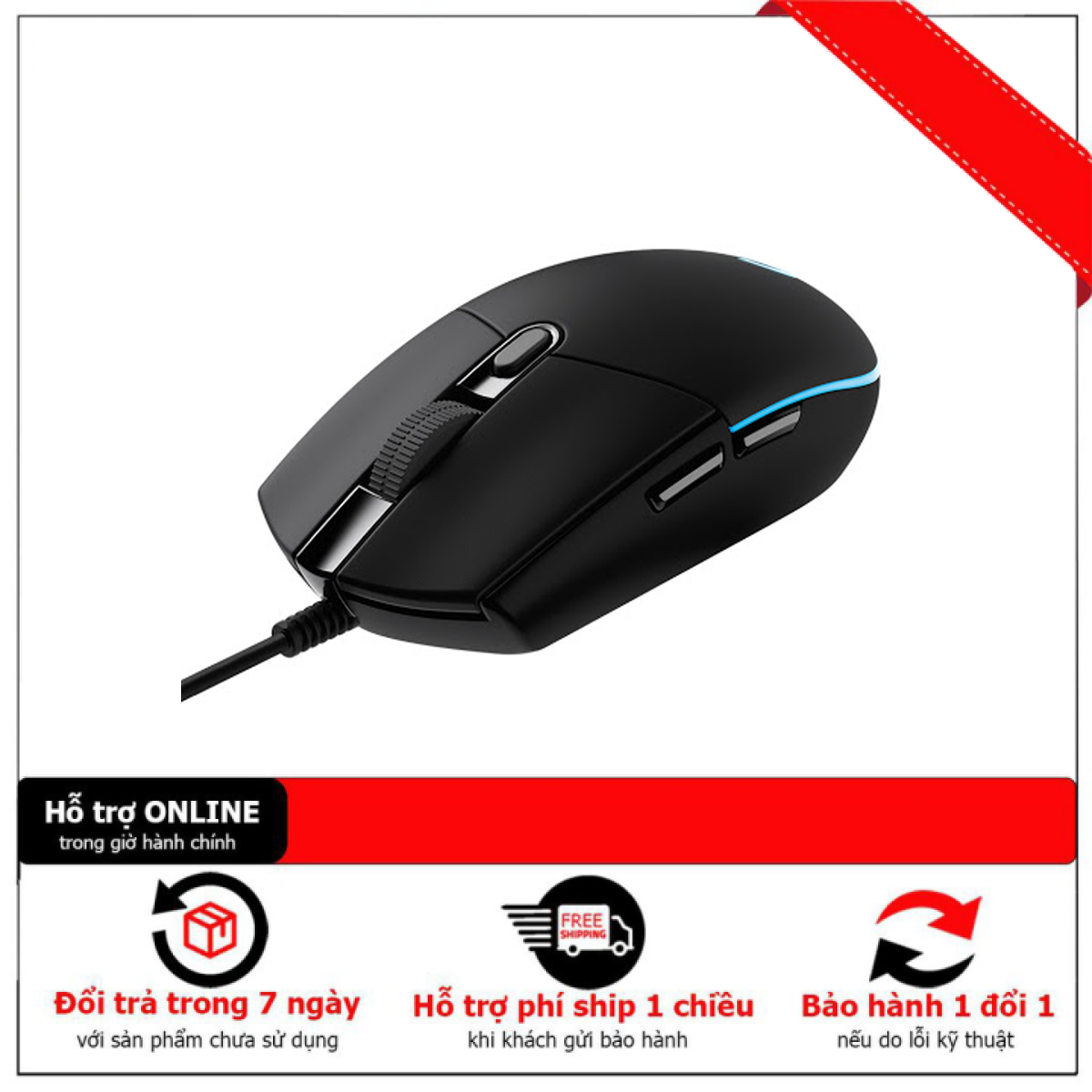 [HCM][Bảo Hành 1 Đổi 1] Chuột game Logitech G102 Prodigy RGB LED Có Dây Gen1/Gen2 - Hãng Phân Phối Chính Thức