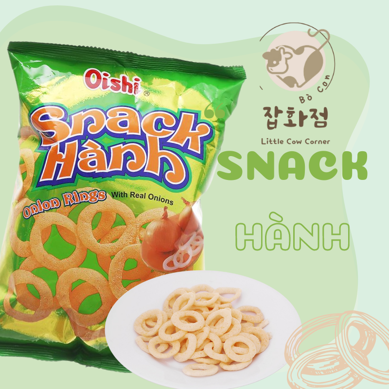COMBO 10 Gói Bánh Snack Bim Bim Hành Oishi Onion Rings 32g