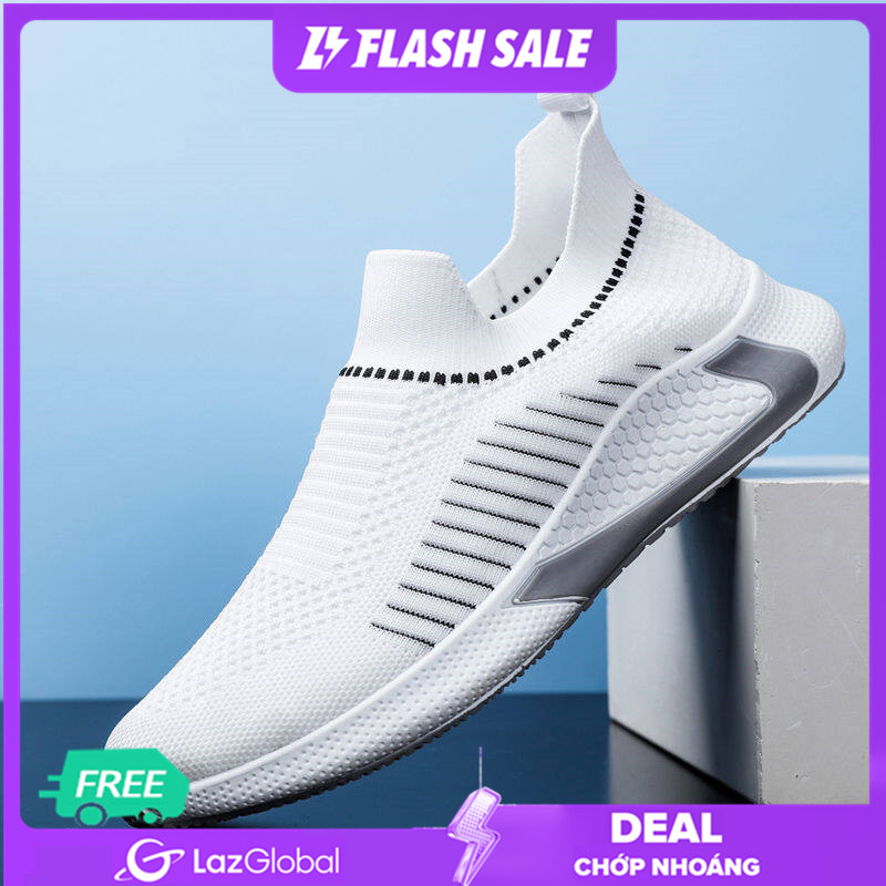 Champ shoes Store【Free Shipping Miễn phí vận chuyển 2022 Giày thông thường thoáng khí mới của nam giới Giày thể thao lưới phổ biến Giày mọi kết hợp phổ biến Giày mọi nam