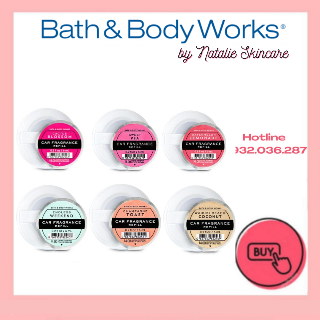 NHIỀU MÙI Tinh Dầu Dành Cho Xe Ô Tô - Bath And Body Works Car Fragrance