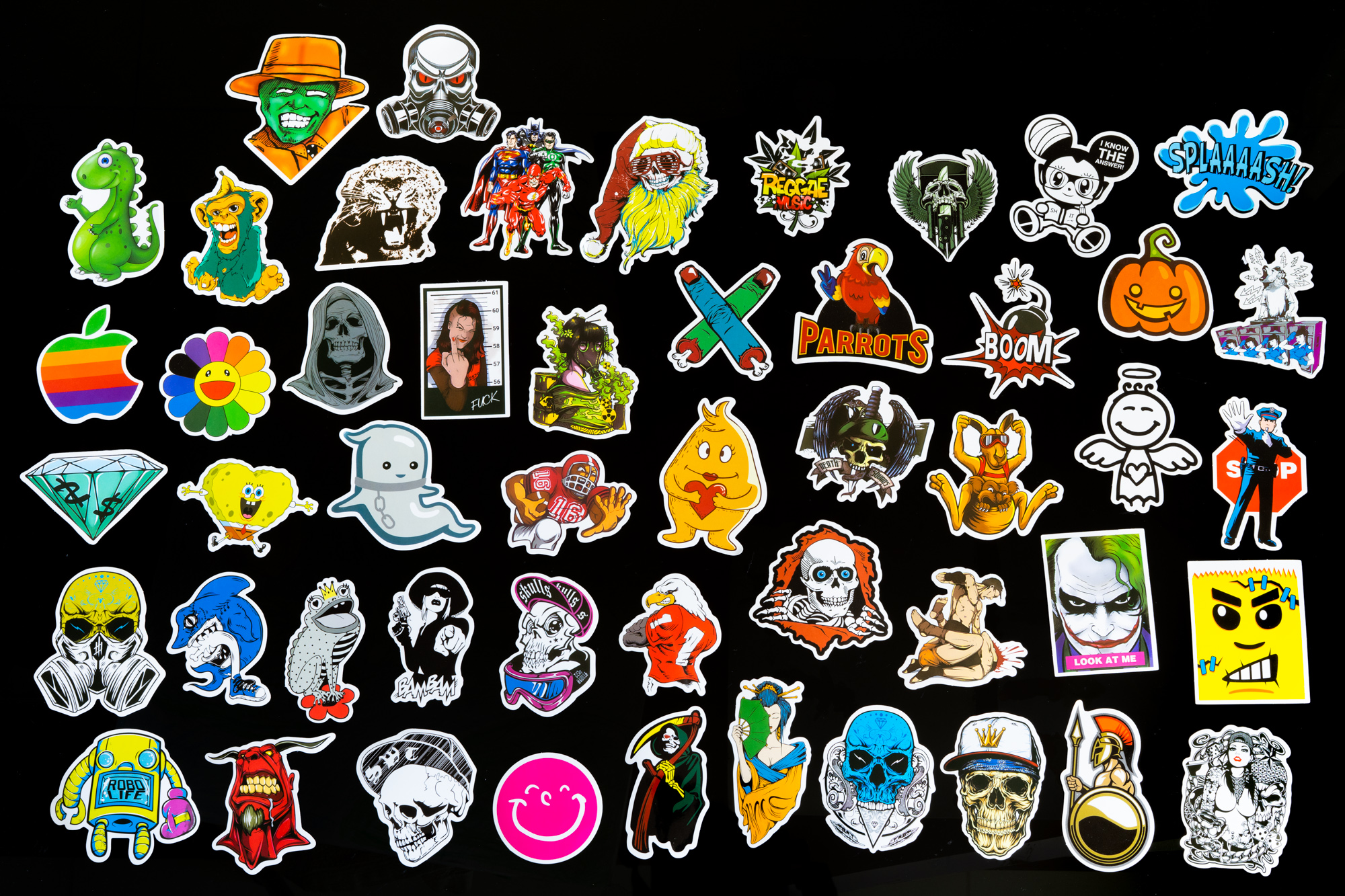 [HCM]Sticker Mix nhiều chủ đề mẫu mới 2020 hình dán chống nước lâu phai trang trí vali laptop điện thoại xe đạp xe máy skateboard đàn guitar ukulele...