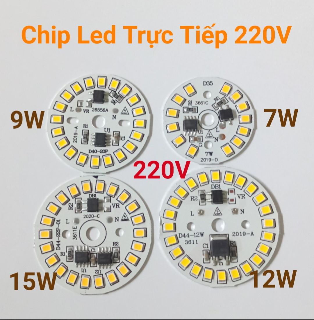 Chip Led Trực Tiếp 220V Không Driver Thay Thế Cho Đèn Bulb Led Và Đèn Âm Trần Hỏng