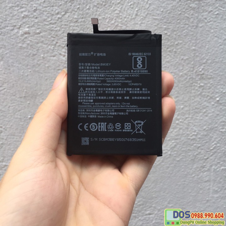 Thay pin xiaomi mi 8 dung lượng cao, pin xiaomi