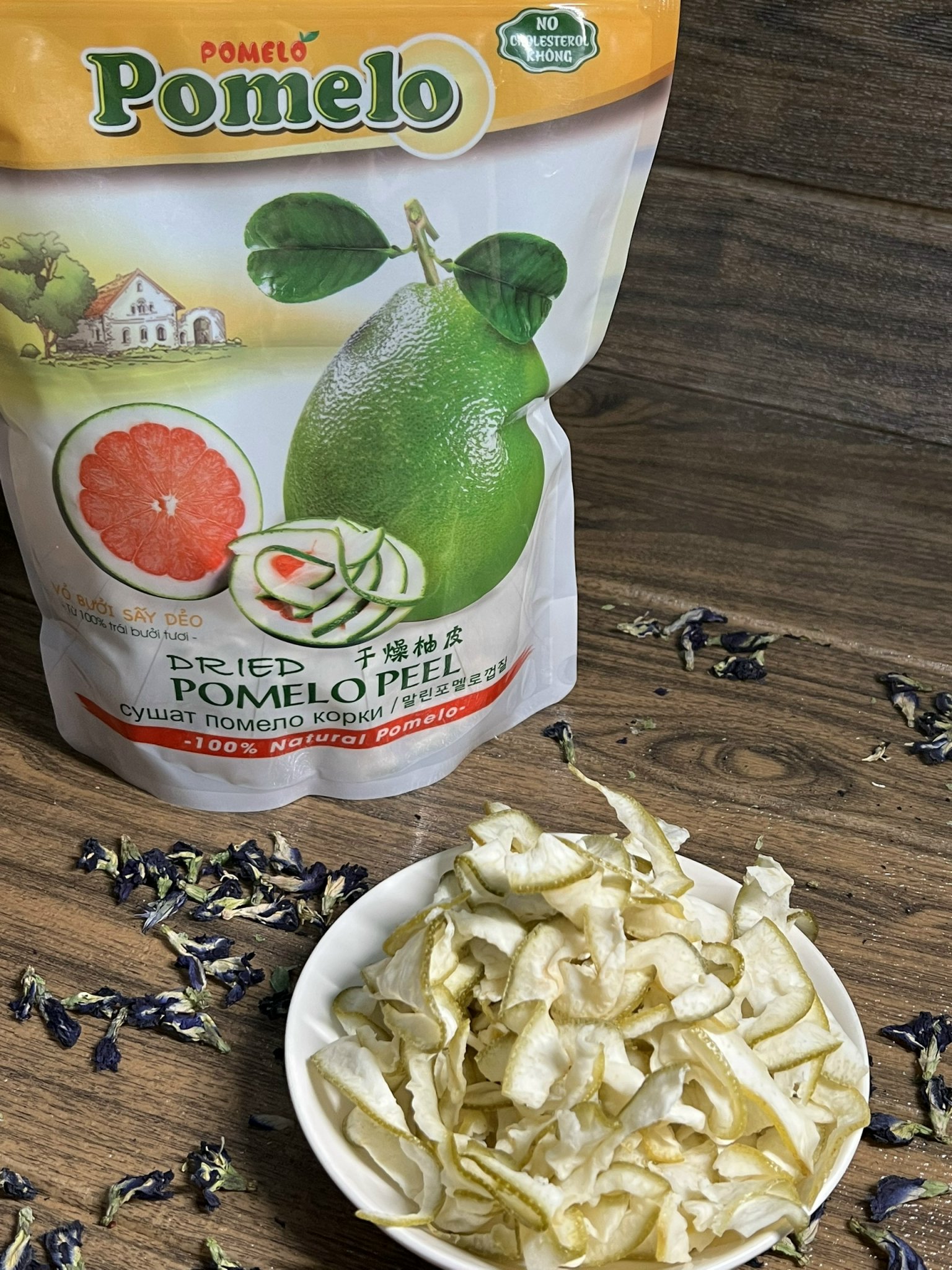 Vỏ bưởi sấy pomelo cao cấp xuất khẩu 500gr