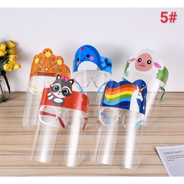 Tấm kínH Chắn Giọt Bắn Trẻ Em - GIỐNG HÌNH Tấm Che Y Tế Face Shiel , Mặt Nạ Bảo Hộ, Khẩu Trang Nhựa Gọng Kính Trong Suốt Siêu Nhẹ ( thích hợp cho trẻ từ 4 tuổi trở lên )..