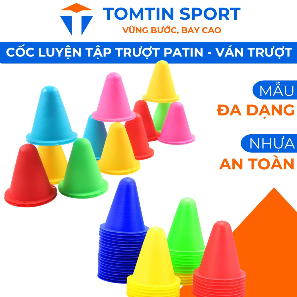 10 cốc patin dùng luyện tập và thi đấu trượt patin chuyên nghiệp - phụ kiện giày trượt patin TOMTIN SPORT