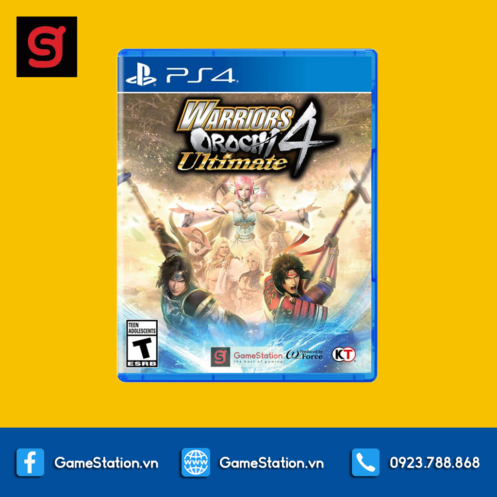 Đĩa Game PS4: Warriors Orochi 4 Ultimate - hệ US