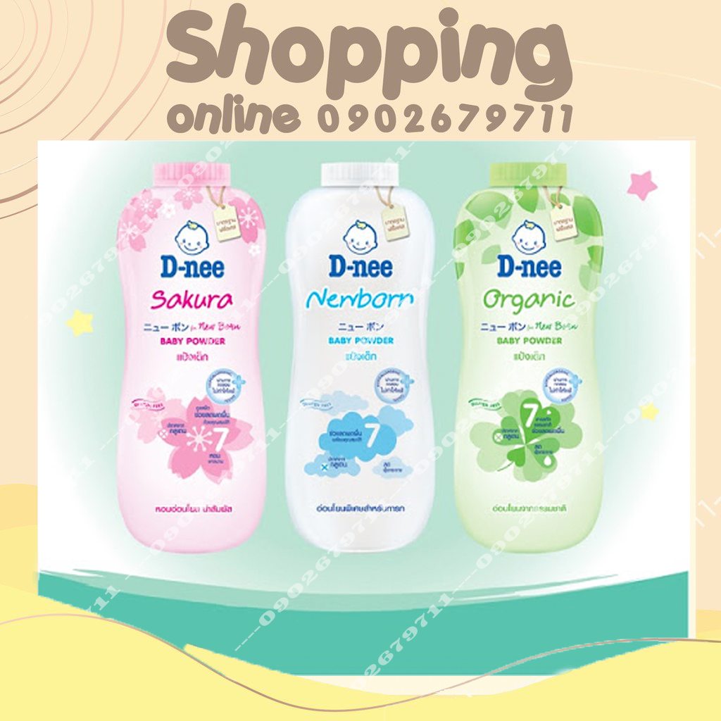 Phấn Rôm Em Bé Dnee Kids Baby Powders