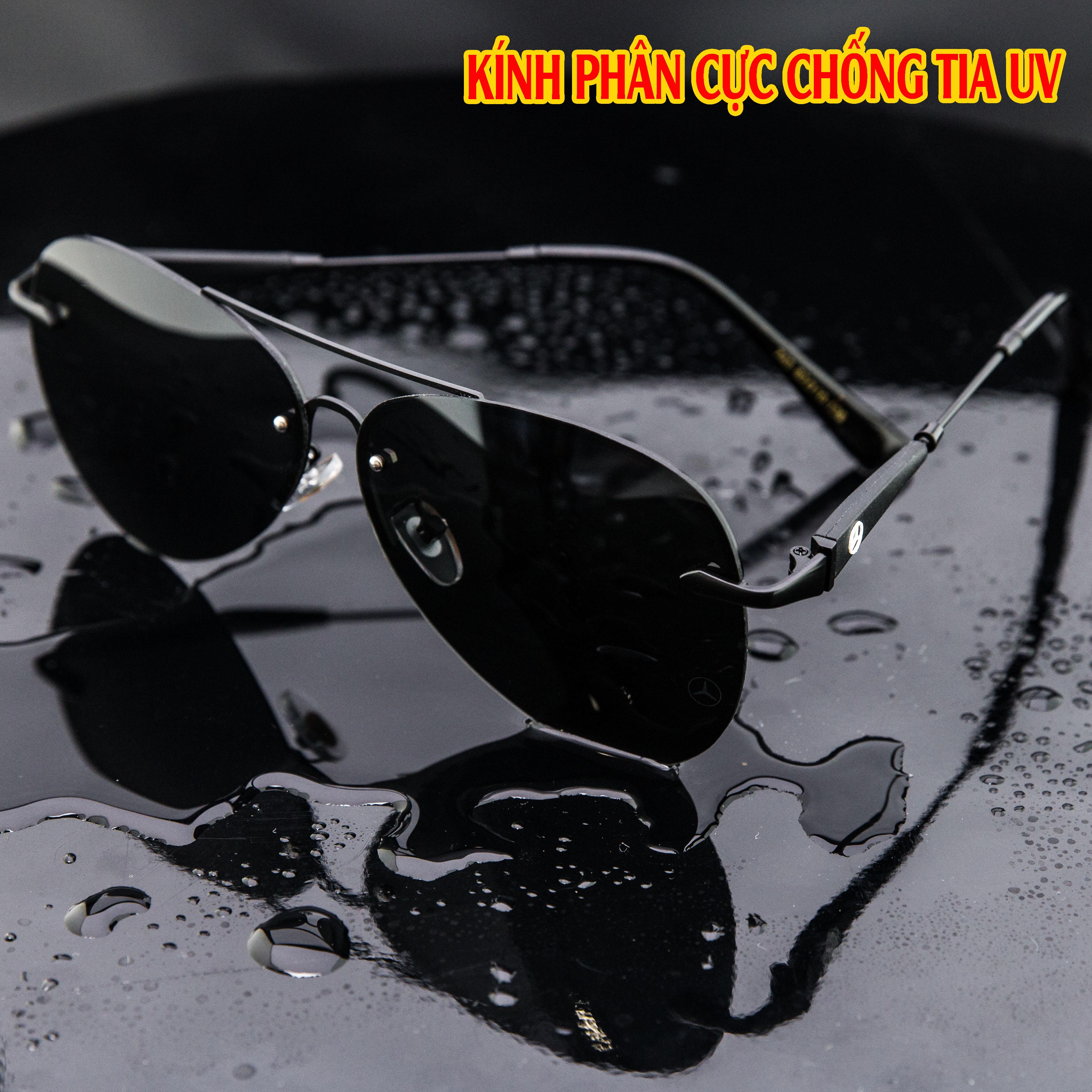 Kính mát nam thời trang cao cấp BDMER743 tròng siêu nhẹ - Mắt kính nam đi nắng - Kính thời trang nam chống tia UV - Tặng kèm hộp da cao cấp + Khăn lau