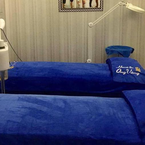 Khăn trải giường Spa massage cao cấp Xanh coban sang trọng 90x190