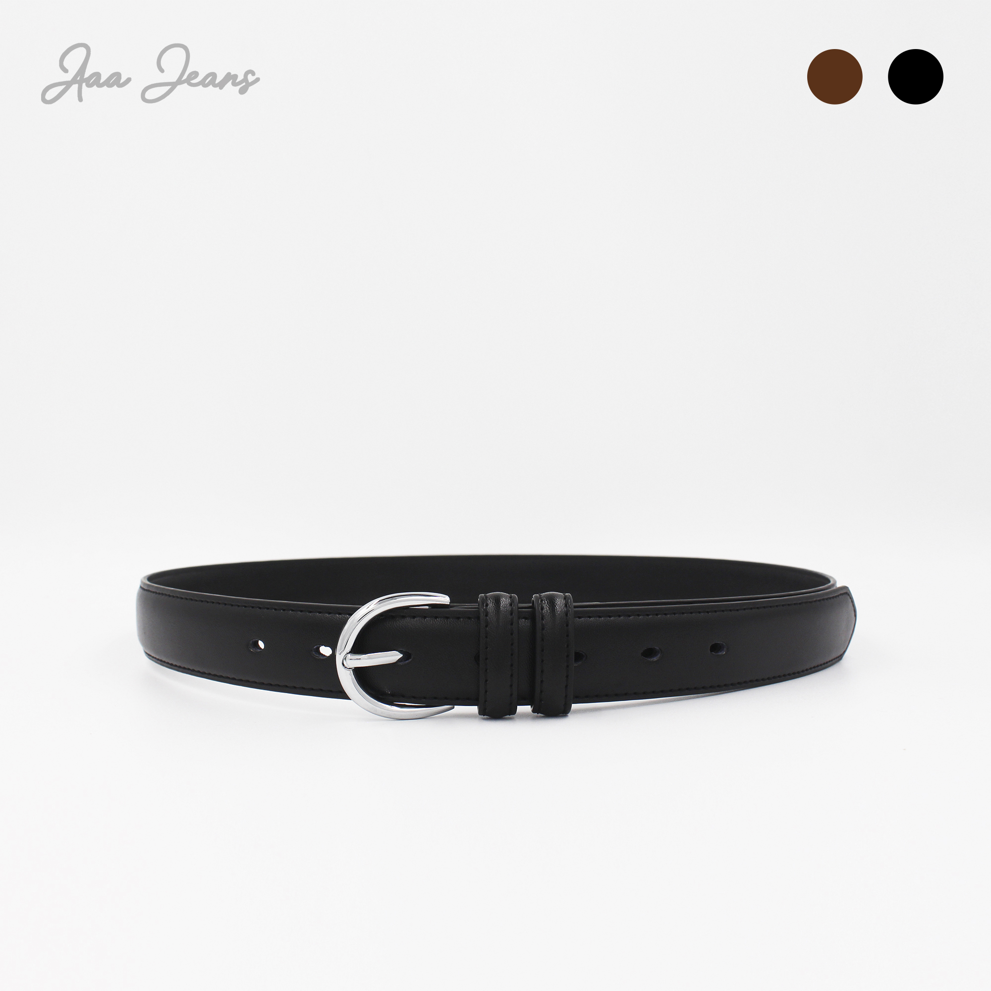 Dây thắt lưng nữ da thật genuine leather bản 2.8cm