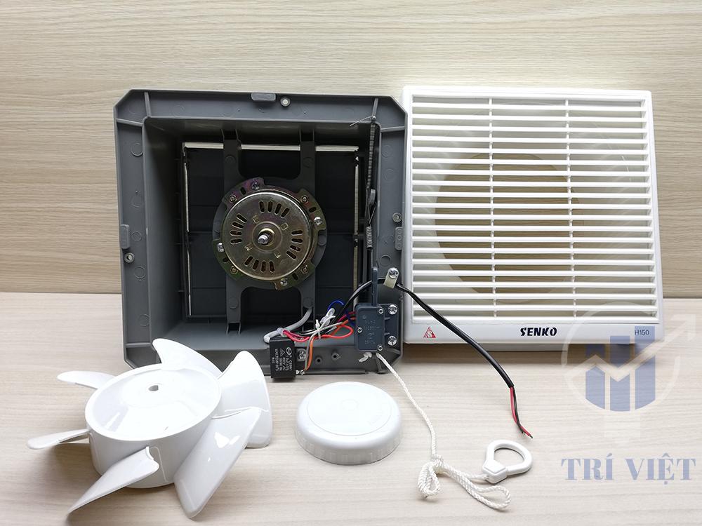 [HCM]MÁY HÚT MÙI SENKO GẮN TƯỜNG H150 (30W) – QUẠT HÚT GẮN TƯỜNG 2 CHIỀU