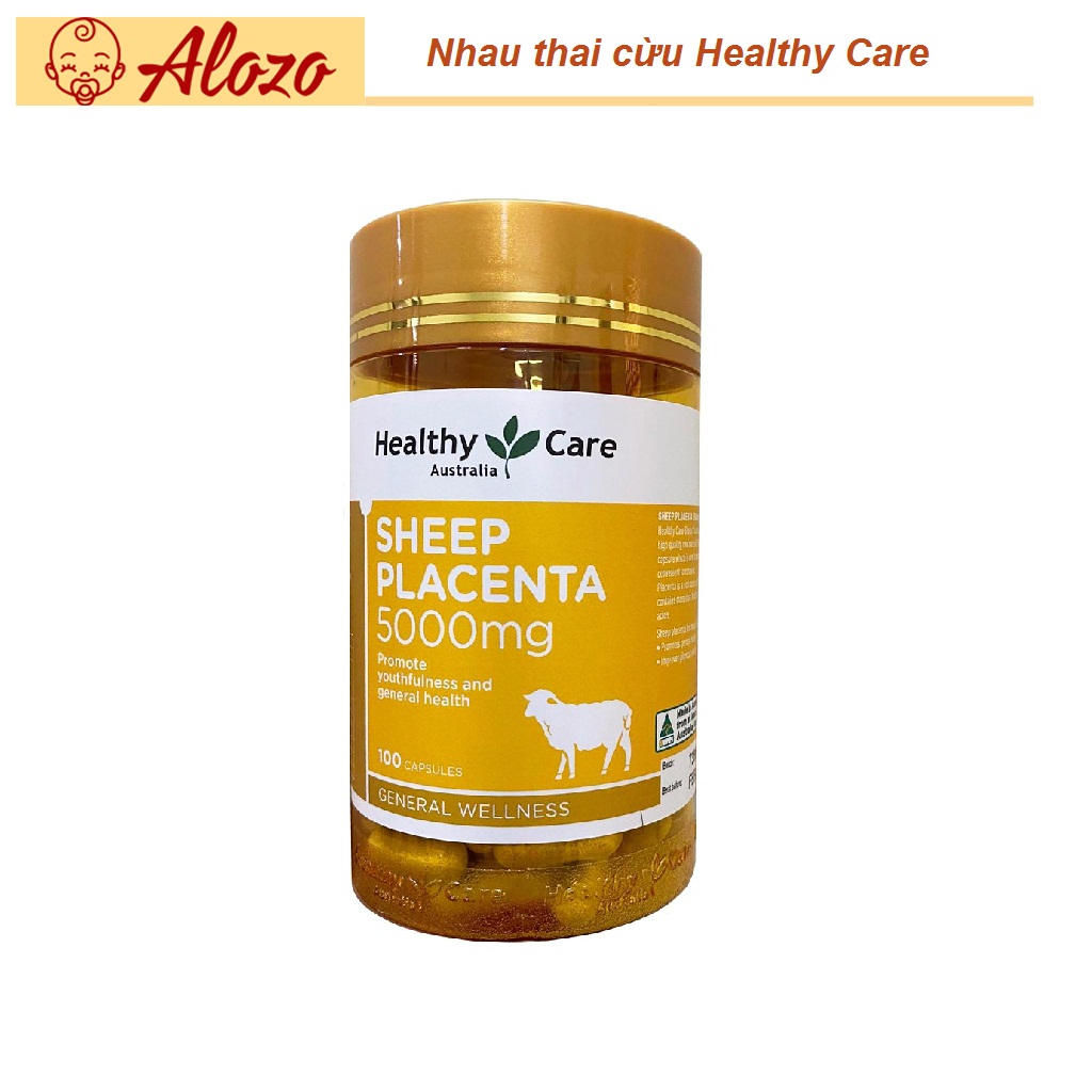 Nhau Thai Cừu Sheep Placenta Healthy Care 5000mg 100 Viên Của Úc