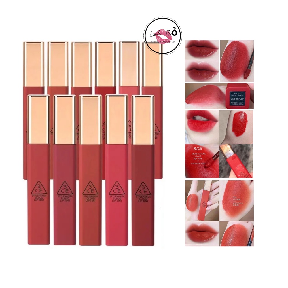 Son Kem Siêu Lì, Mịn Môi 3CE Cloud Lip Tint 4g