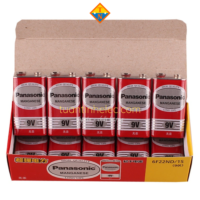Pin 9V vuông hiệu suất cao Panasonic # pin