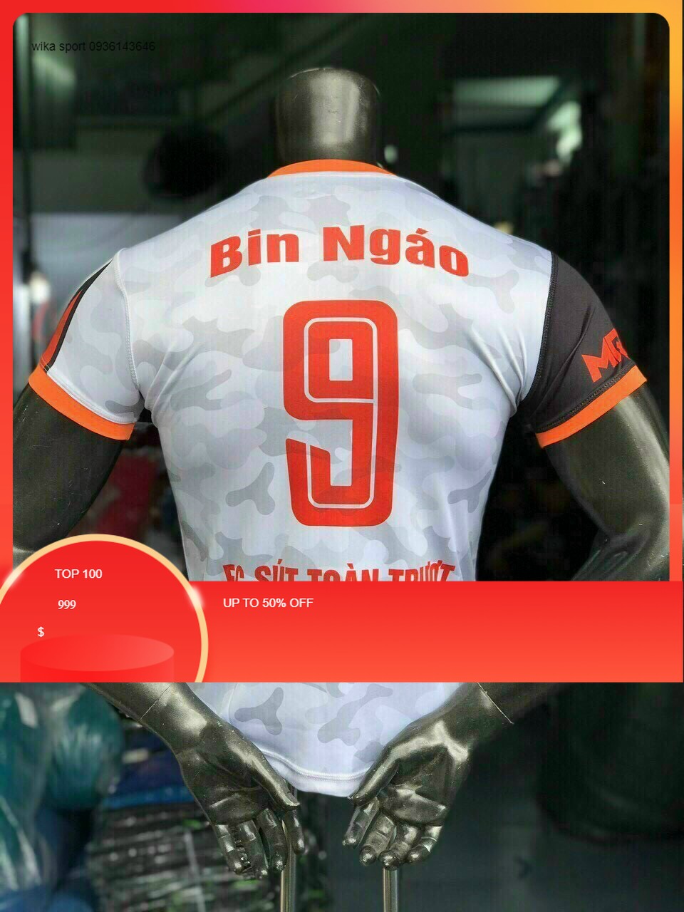 Dịch vụ in tên , số quần áo đá banh
