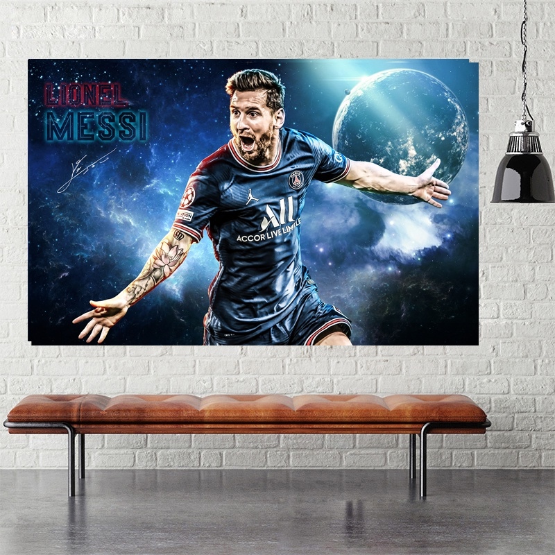 Decal dán tường Messi phiên bản mới