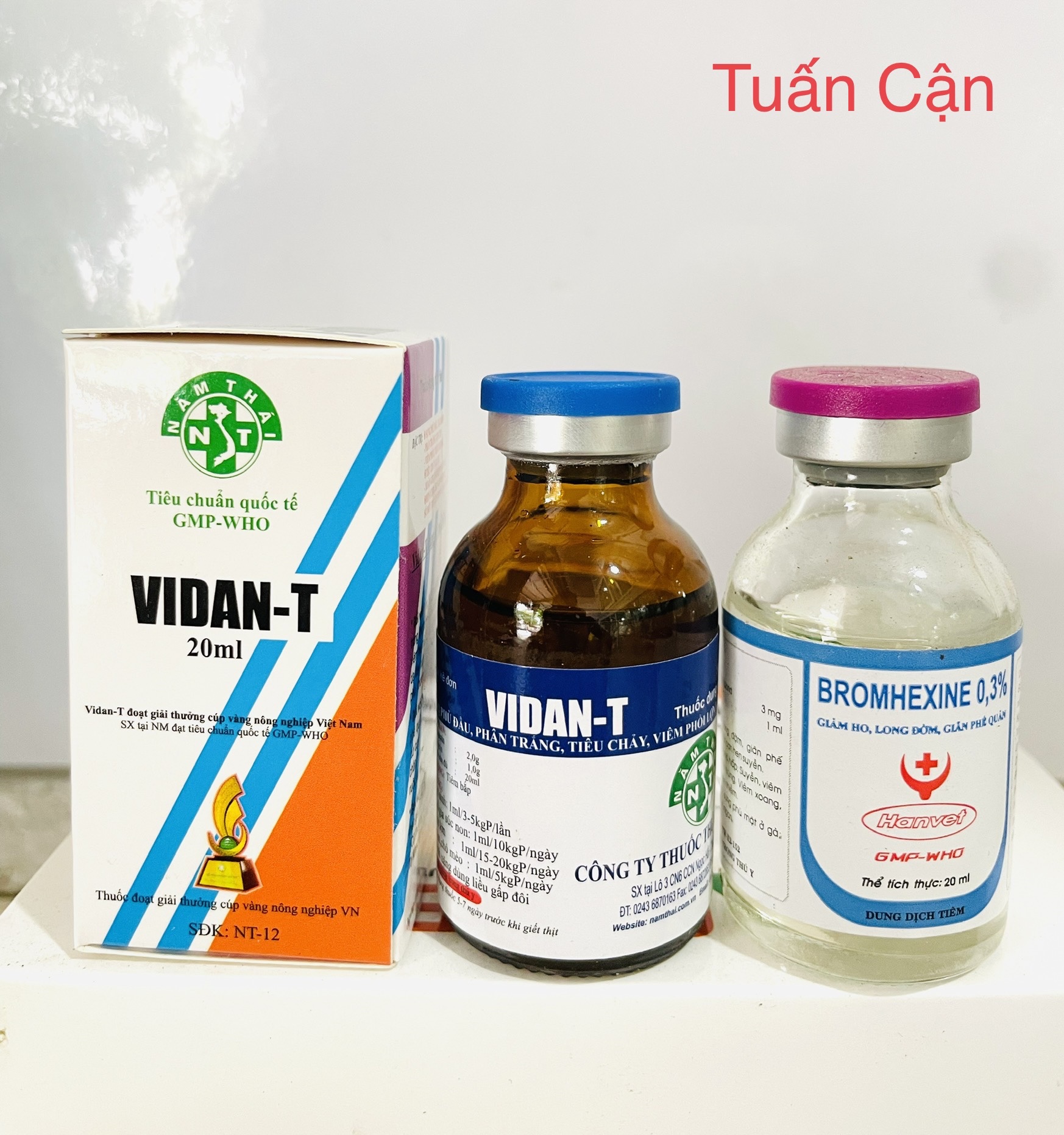 Nam Thái Vidan T+ Bromhenxin(20ml) Hen khẹc, vảy mỏ, sưng phù mặt, tiêu chảy