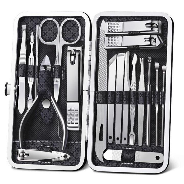 Bộ bấm móng tay 19 món thép cao cấp không rỉ
