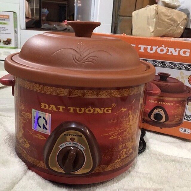 Nồi hầm chậm- kho cá đạt tường lòng đất nung