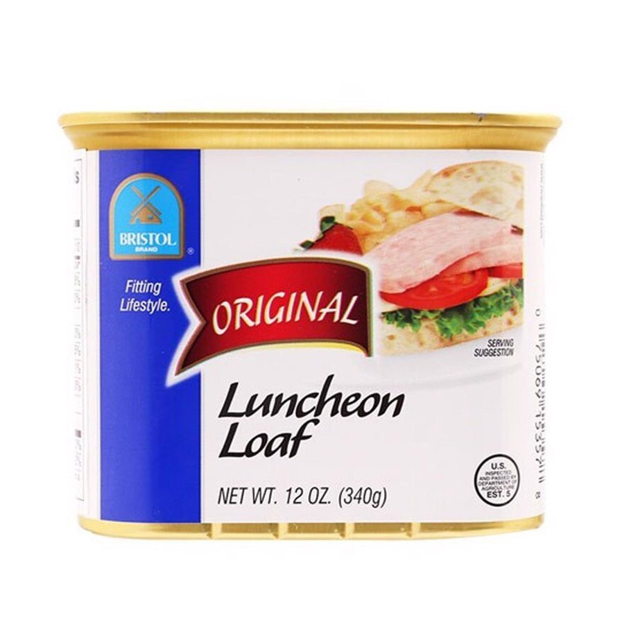 Thịt hộp Original Lunchoen Loaf Bristol 340g - Hàng Nhập Khẩu