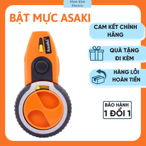 Bật mực tự động Asaki AK-2563, búng mực asaki,Búng mực tự động,bật mực tự động,dụng cụ bật mực,búng mực hồ lô,bật mực vĩ,bộ bật mực,dây búng mực