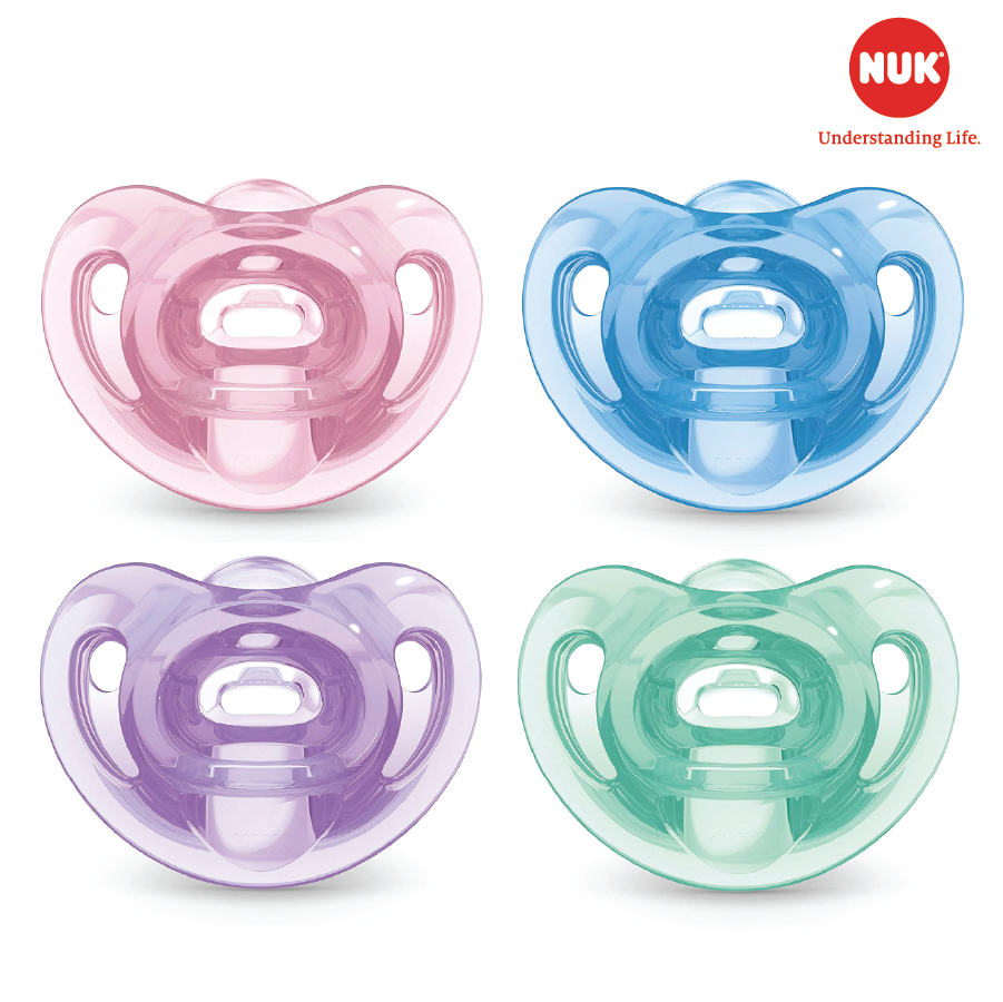 TI GIẢ NUK SENSITIVE SILICONE 6-18M