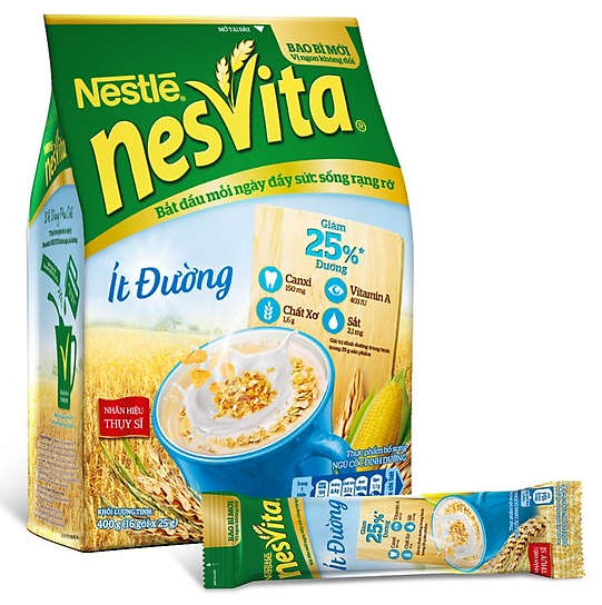 Ngũ Cốc Dinh Dưỡng Nestlé Nesvita ít đường