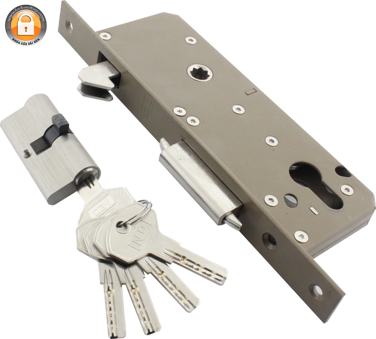 Khóa cửa sắt kéo, cửa sắt lùa neo
