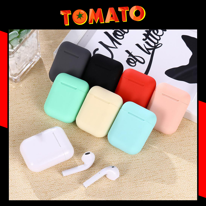 Tai nghe bluetooth tai nghe bluetooth không dây i12 Inpods 12 Cảm ứng vân tay 5.0 âm thanh cực chuẩn màu sắc tươi trẻ mẫu mới 2020 hay hơn i9s i11 i7