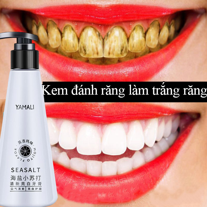 Kem đánh răng làm trắng răng, kem đánh răng loại bỏ mảng bám trên răng, làm mới hơi thở 210ml, loại bỏ răng ố vàng khử mùi hôi răng miệng, làm trắng răng, bảo vệ nướu giữ răng chắc khỏe, bảo vệ nha chu, giảm cao răng