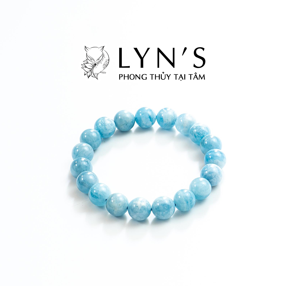 Vòng Tay Phong Thủy Chuỗi Đá Aquamarine - Lyn's Phong Thủy Tại Tâm