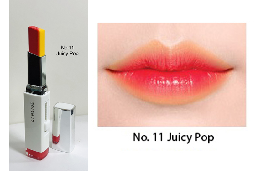 Son Laneige hàn quốc No. 11 Juicy Pop, net wt 0.07oz /2g
