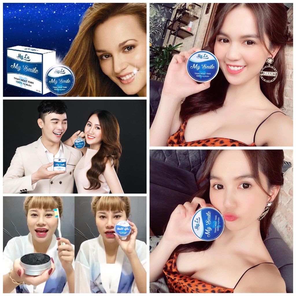 Bột trắng răng, làm trắng răng bằng than hoạt tính My Smile - 100% từ thiên nhiên