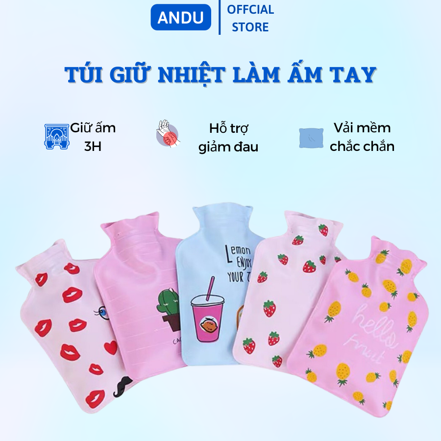 Túi giữ nhiệt làm ấm tay, túi sưởi ấm mini chườm nóng lạnh đáng yêu