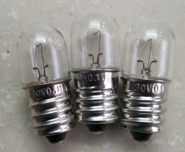 Bóng đèn sợi đốt 30V 0.11A đuôi xoáy 12mm E12
