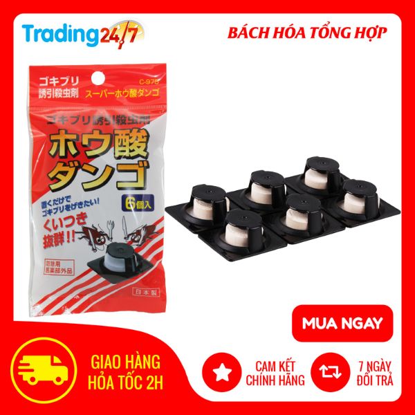 Set 6 Viên Diệt Gián Sanada Seiko 4g An toàn Không Gây Mùi Nội Địa Nhật Bản