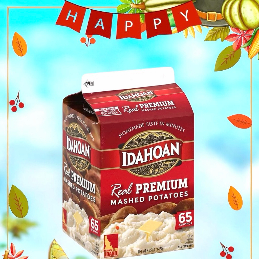(U.S.A)KHOAI TÂY NGHIỀN CAO CẤP TỪ MỸ IDAHOAN REAL PREMIUM MASHED POTATOES HỘP 1.47Kg