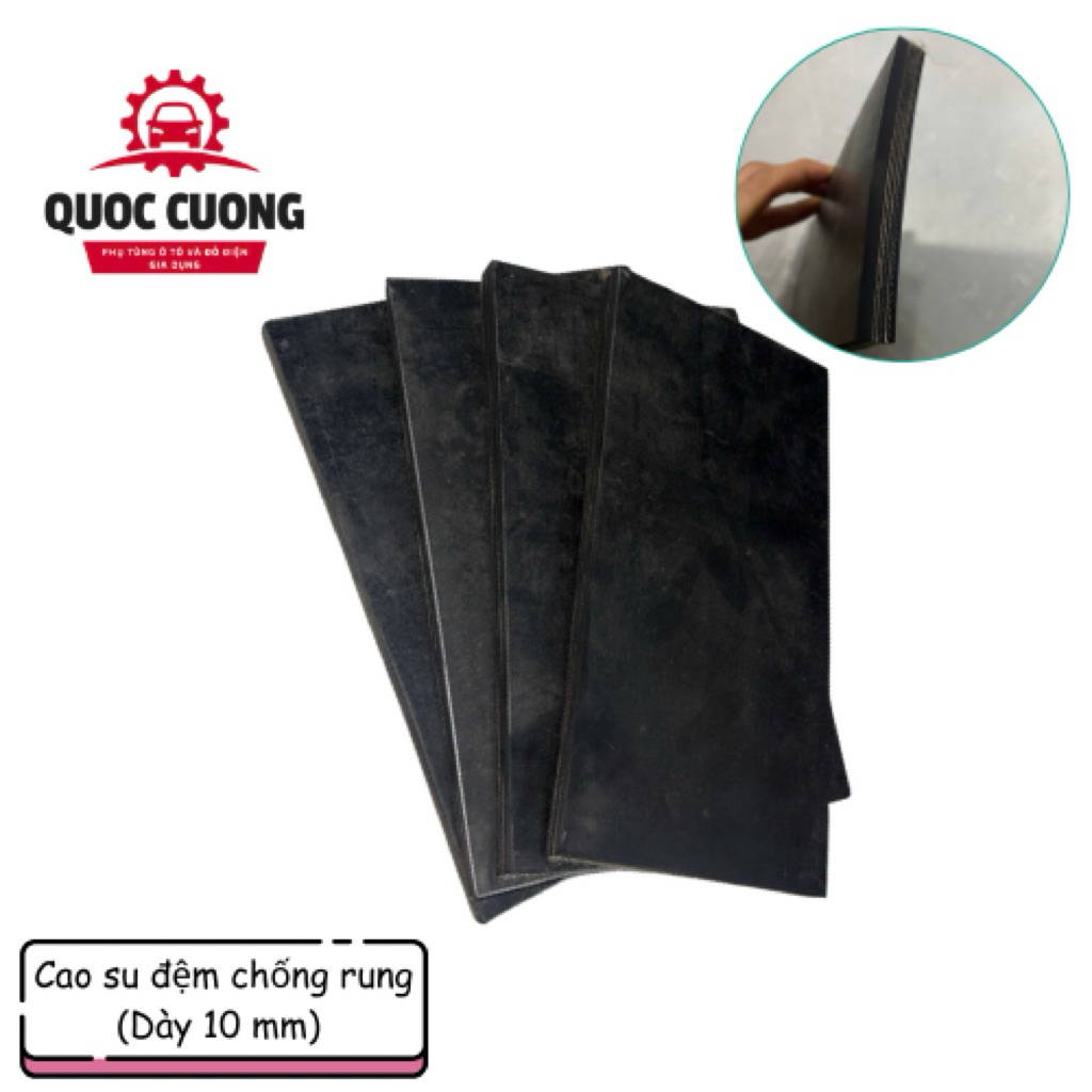 CAO SU ĐỆM CHỐNG RUNG, KÊ CHÂN MÁY HÀNG BĂNG TẢI NHẬT CÓ BỐ DÀY 10mm( GIÁ BÁN THEO CÁI)