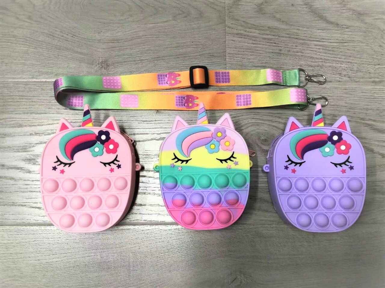 Túi Đeo Chéo Pop it hình ngựa kỳ lân siêu cute