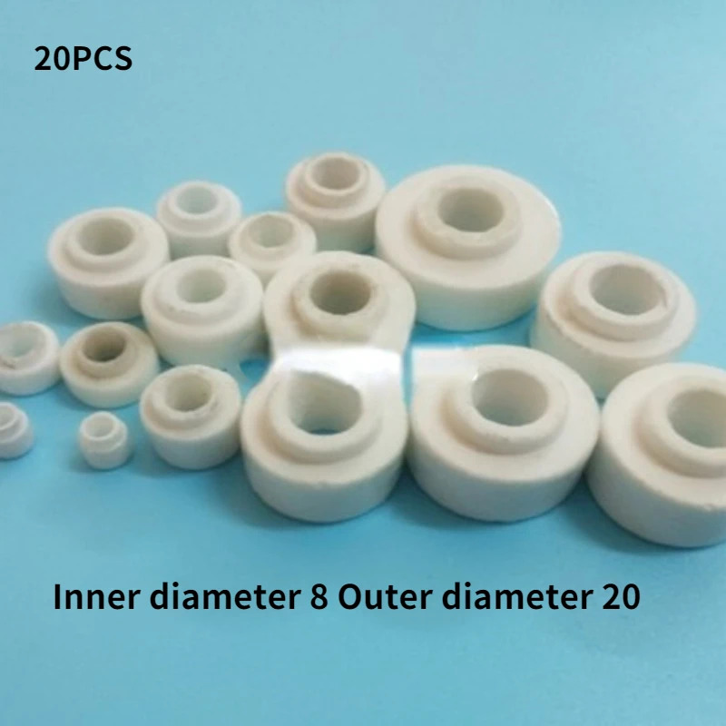 20PCS Hạt cách nhiệt gốm chịu nhiệt cao, hạt cách nhiệt gốm steatite, hạt gốm sứ, đầu nối gốm, gioăng gốm - 9