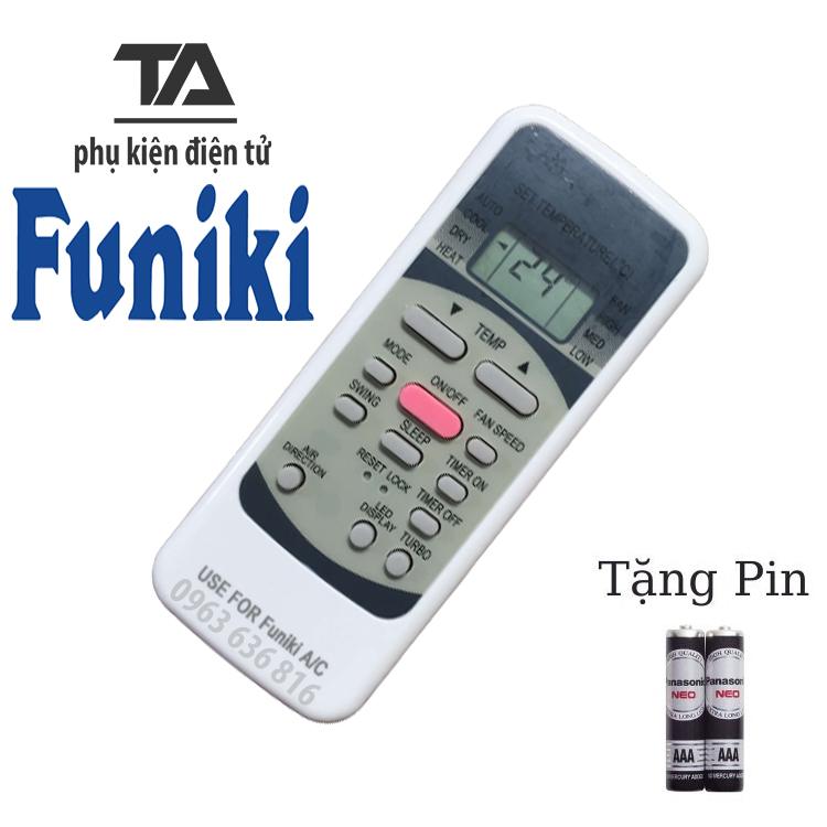 ✔ remote máy lạnh funiki r51 - điều khiển điều hòa funiki