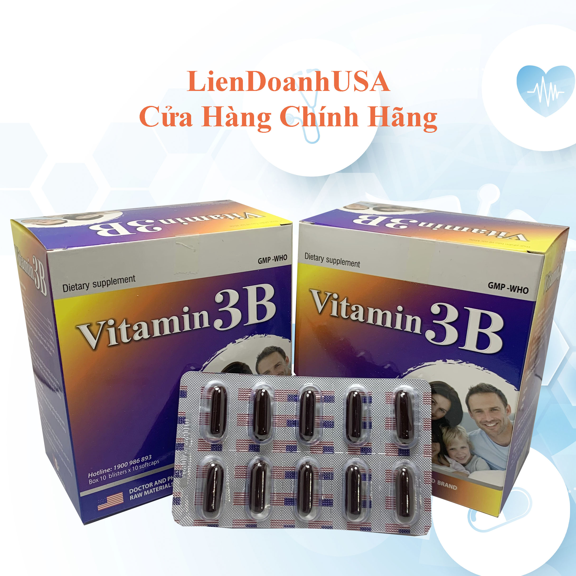 VITAMIN 3B bổ sung vitamin nhóm B, hỗ trợ tăng sức đề kháng, sức khỏe