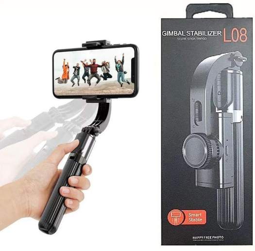 Top 10 Gimbal Điện Thoại Giá Rẻ Tốt Nh ất 2022, Mua Gậy Chống Rung Gimbal Stabilizer L08, Có 3 Chân Đỡ, Tặng Kèm Nút Bấm Butooth Hàng Tốt, Cảm Biến Và Động,Phù Hợp Máy Quay Phim, Máy Ảnh Và Điện Thoại Khi Bạn Đang Di Chuyển.