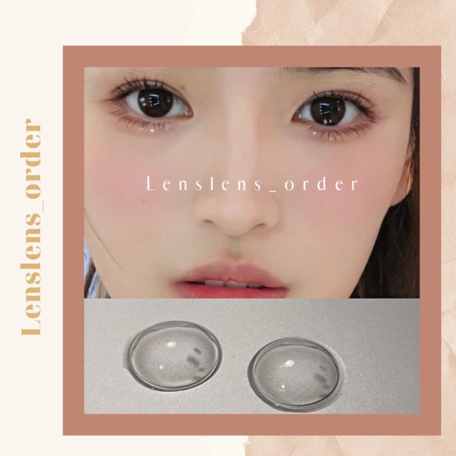 Lens mắt kính áp tròng trong suốt full độ cận 1-10 độ