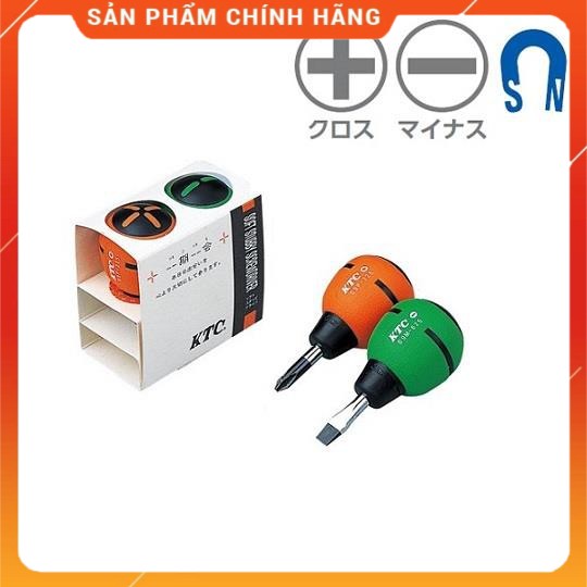Cặp tô vít lùn, tô vít quả đấm KTC Nhật TD902 gồm 2 cái đóng trong hộp - Made in Japan