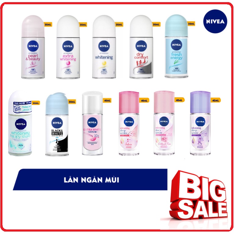 Lăn ngăn mùi nivea dành cho nữ chai