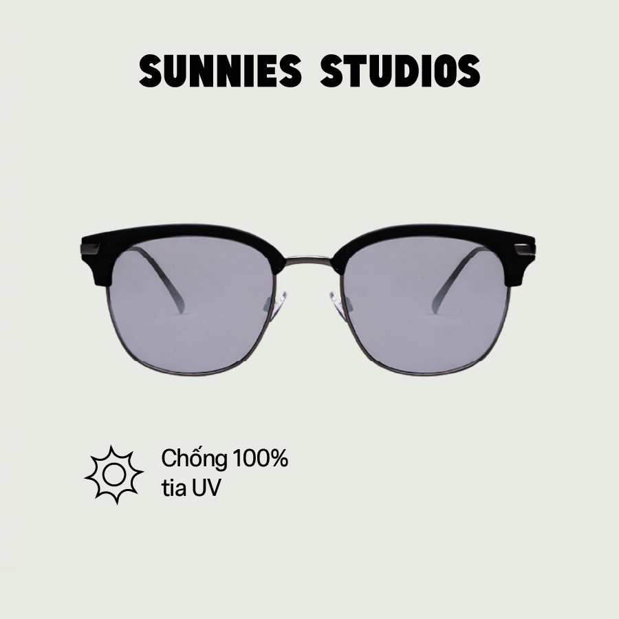 Kính mát Sunnies Studios Gọng Browline Axel in Nickel