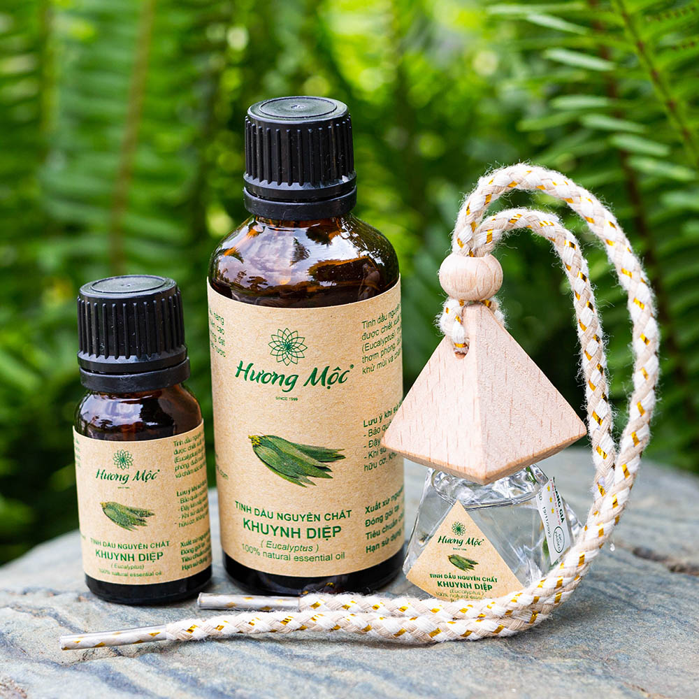 Combo Tinh dầu nguyên chất Khuynh diệp Hương Mộc - Chất lượng cao - Có kiểm định