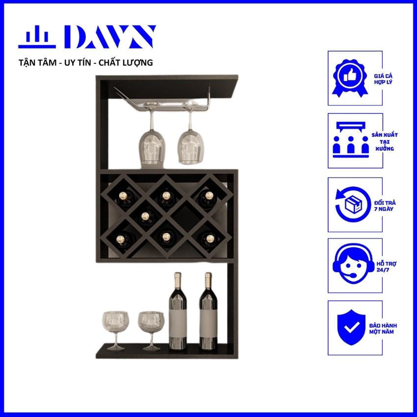 Kệ rượu vang trang trí treo tường hình chữ S DAVN, DA206 giá thành hợp lý, decor không gian đẹp, chất liệu gỗ nhập khẩu, sản xuất trên máy móc hiện đại, kiểm tra chất lượng nghiêm ngặt.